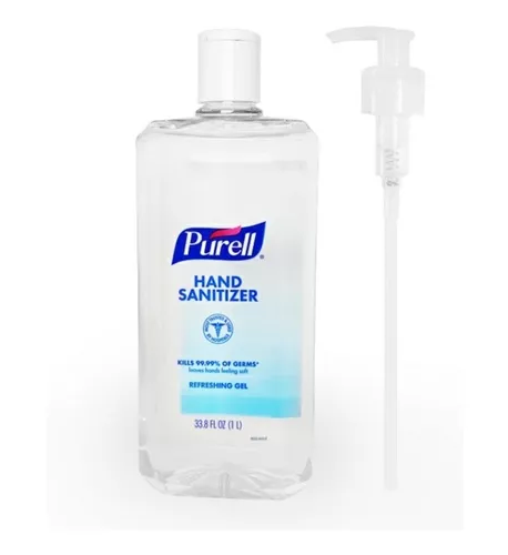 Caja Gel Sanitizante Para Manos Purell Original 4 Pzs/ 1L