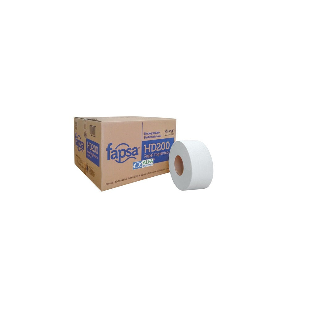 Papel Higiénico Fapsa HD200 C/12 Rollos de 200 MTS HD