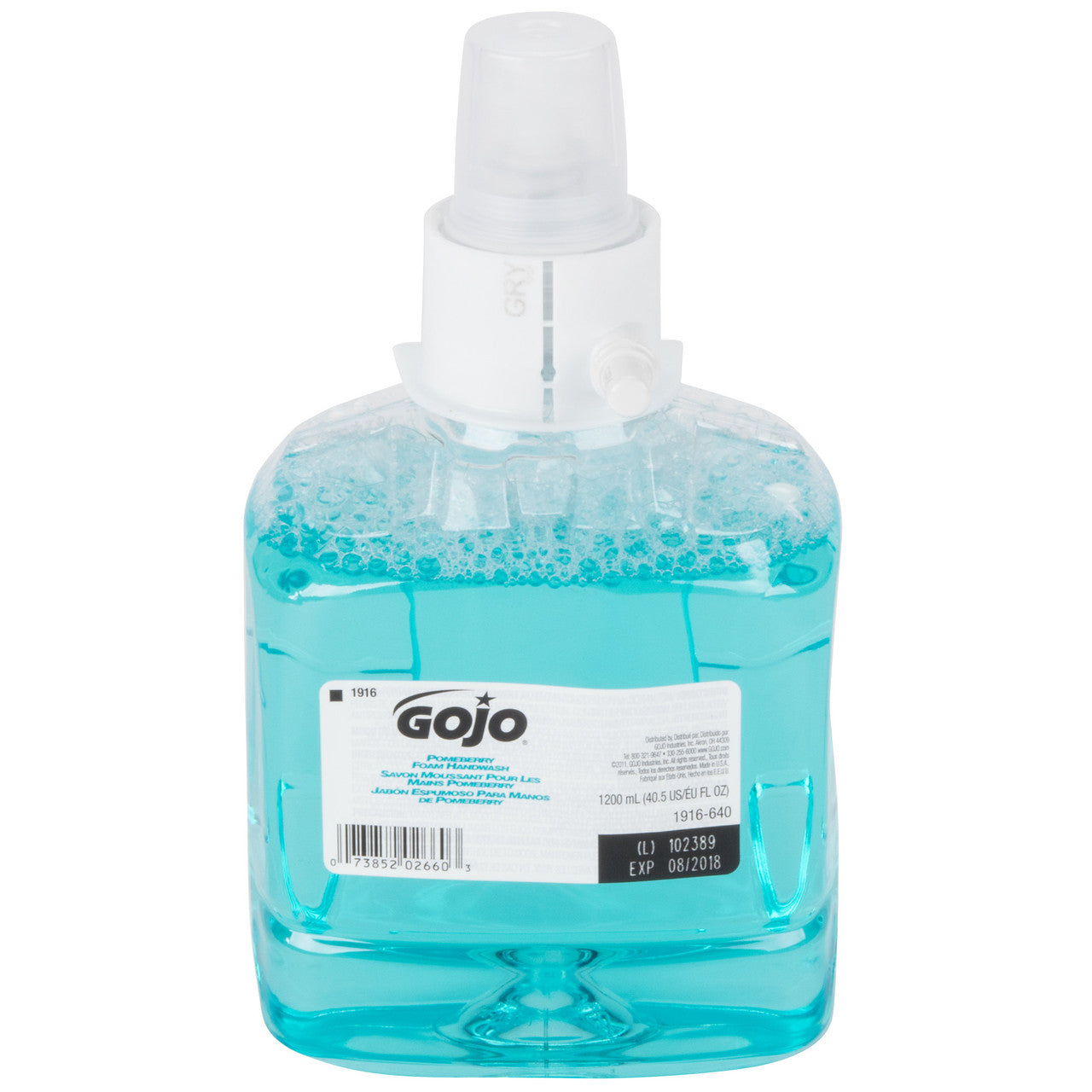 Caja Jabón En Espuma Gojo LTX-12, Freshberry, 1.2L, 2 Pzs