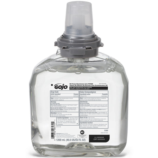 Caja Jabón Antibacterial E2 Gojo Tfx Con Pcmx, 2 Pzs, 2 L