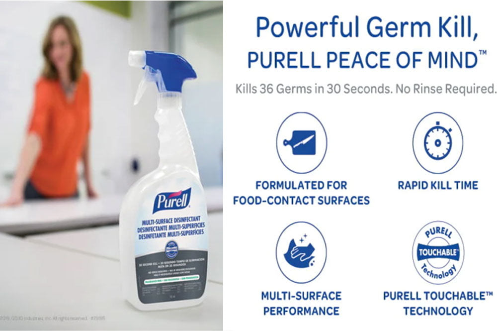 Desinfectante Multi Superficies Purell, C/gatillo 6Pzs