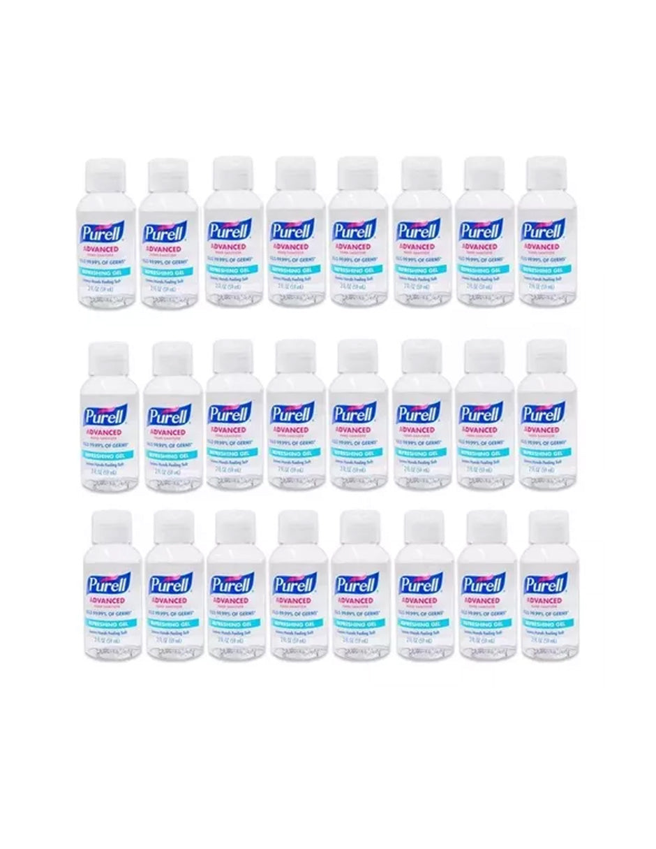 Caja Gel Sanitizante Para Manos Purell Advanced 24pzs/2oz