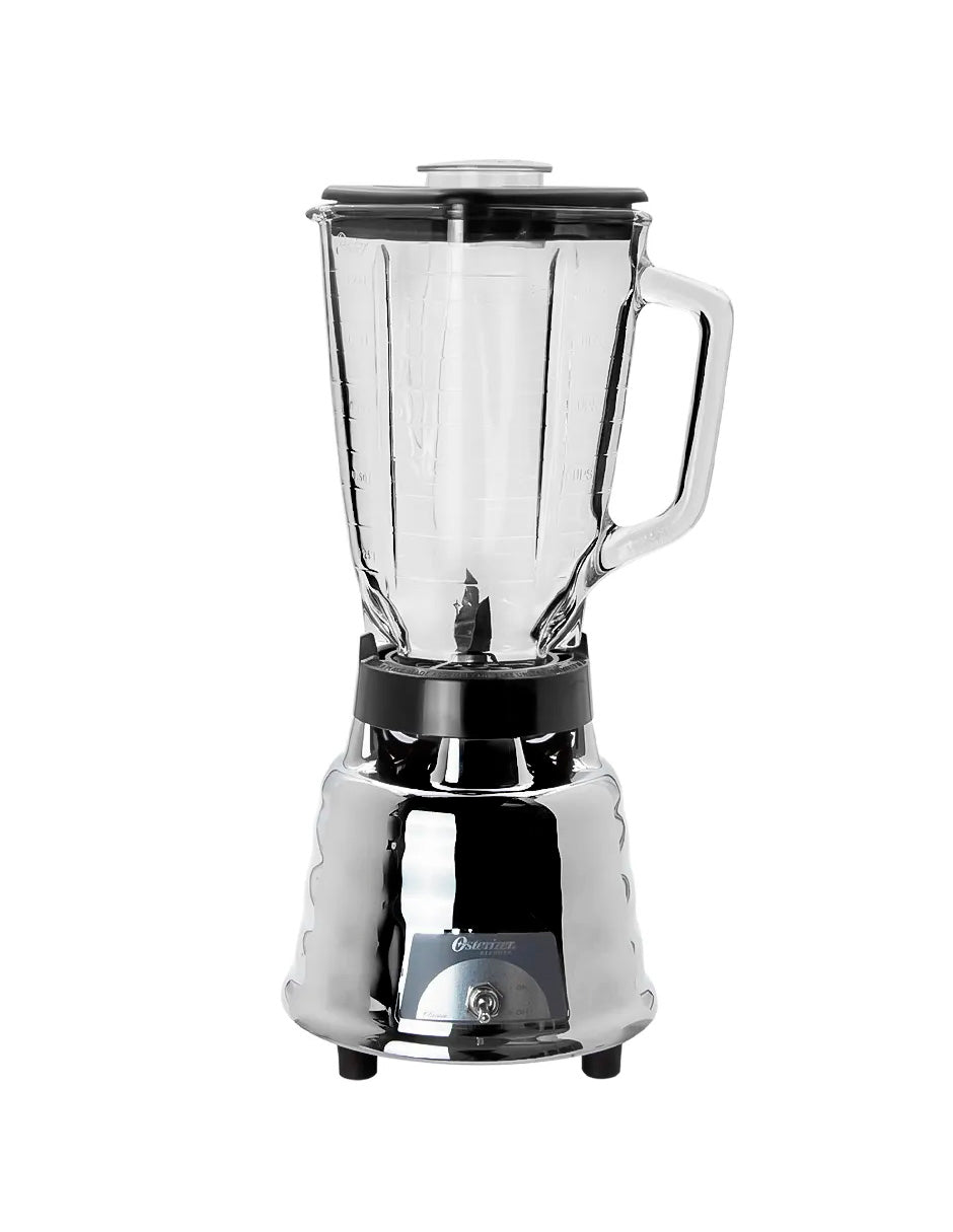 Licuadora Clásica Cromada Chica Oster Velocidad, Vaso Vidrio
