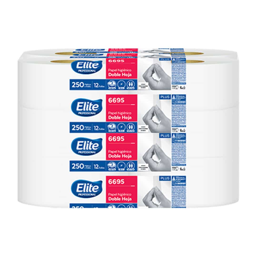 Papel Higiénico Elite® Bobina H/d 250 Mts P/12 Rollos