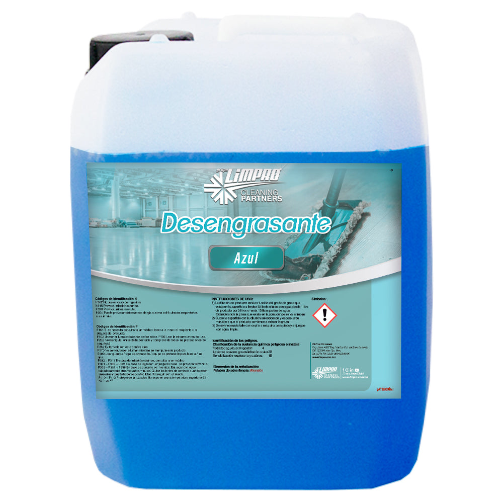 Desengrasante Azul Limpro 1 porron de 5 Lts