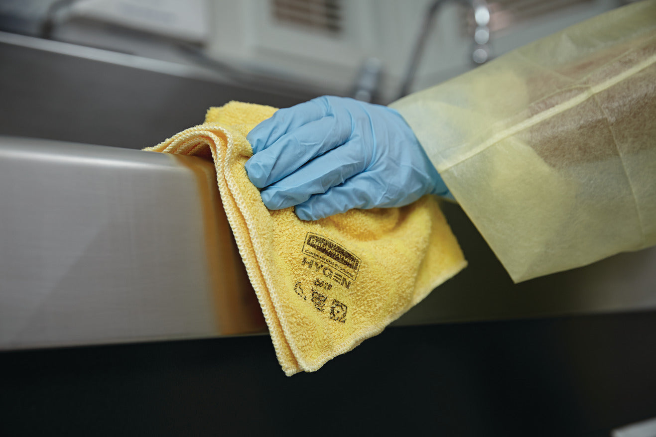 PAÑO DE MICROFIBRA PARA BAÑO HYGEN™ AMARILLO