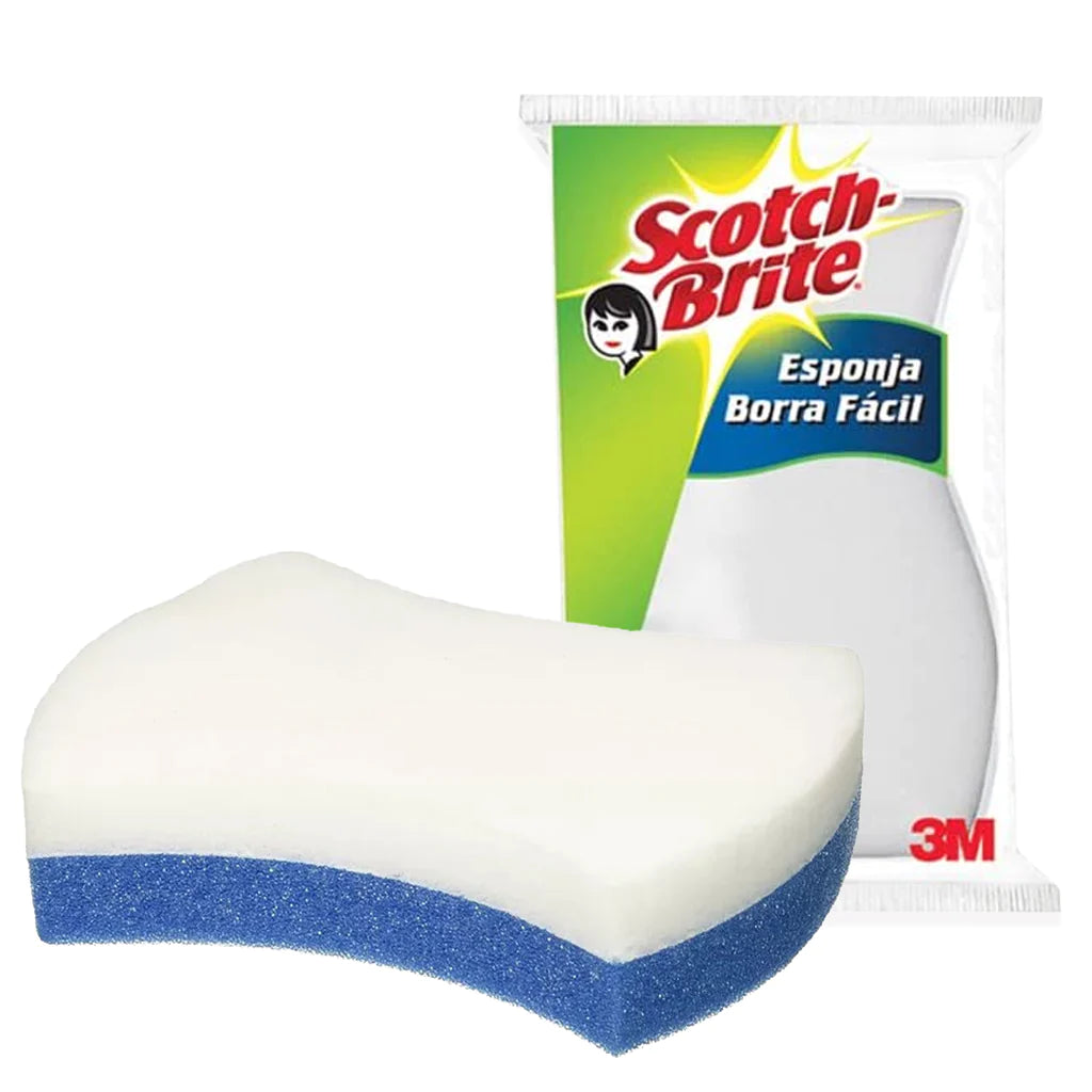 3M Esponja Borra Fácil Ergonómico Scotch Brite