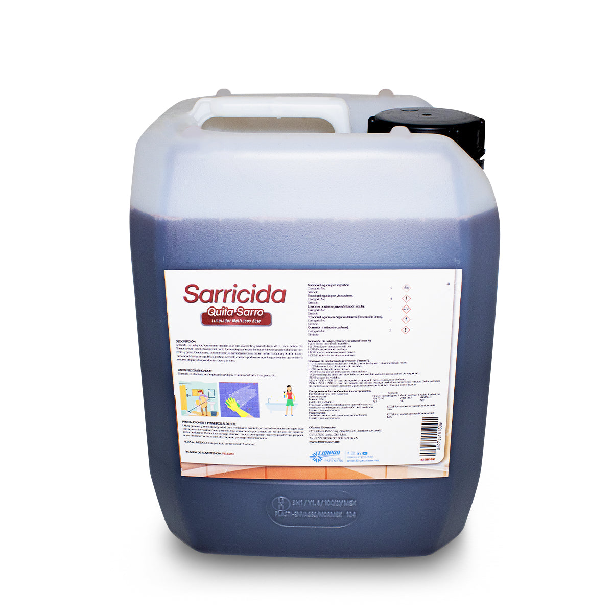 Sarricida Rojo 1 porron de 5 Lts