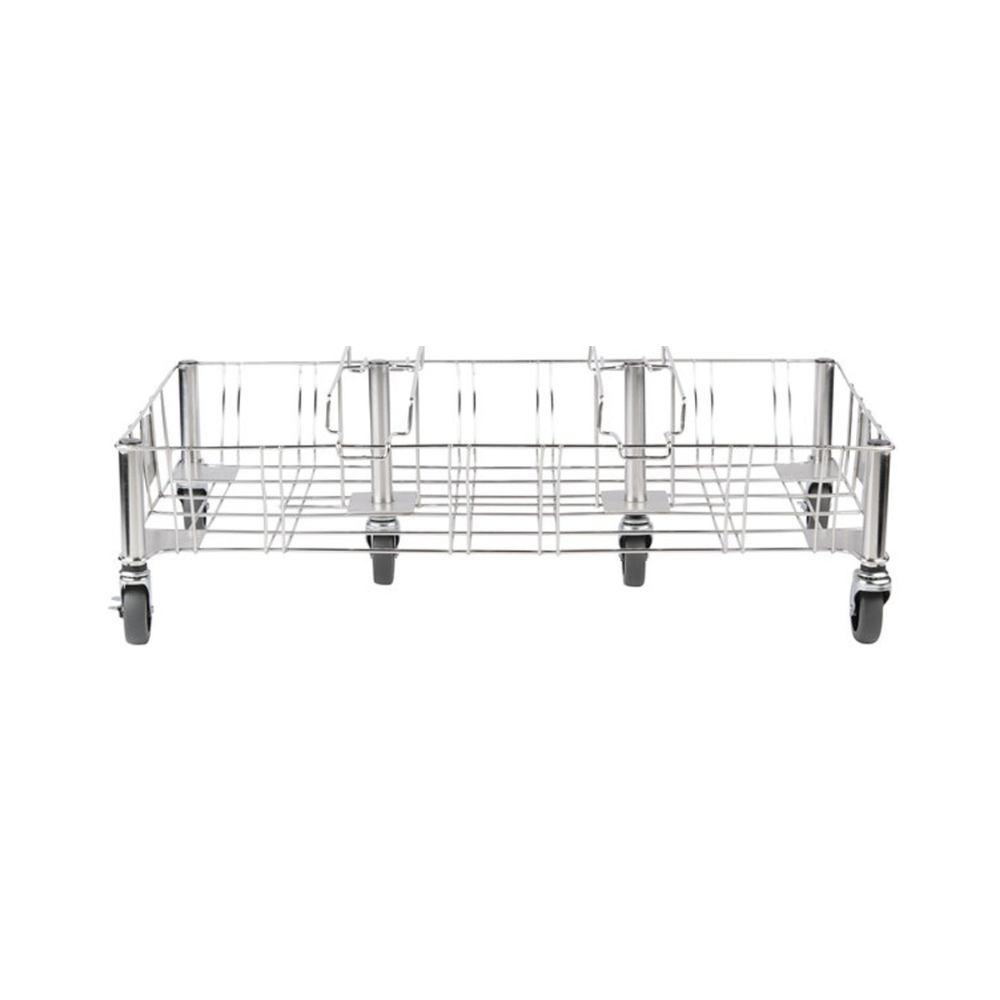 Plataforma con Ruedas Acero Inoxidable para Contedor Slim Jim 181.4 kg