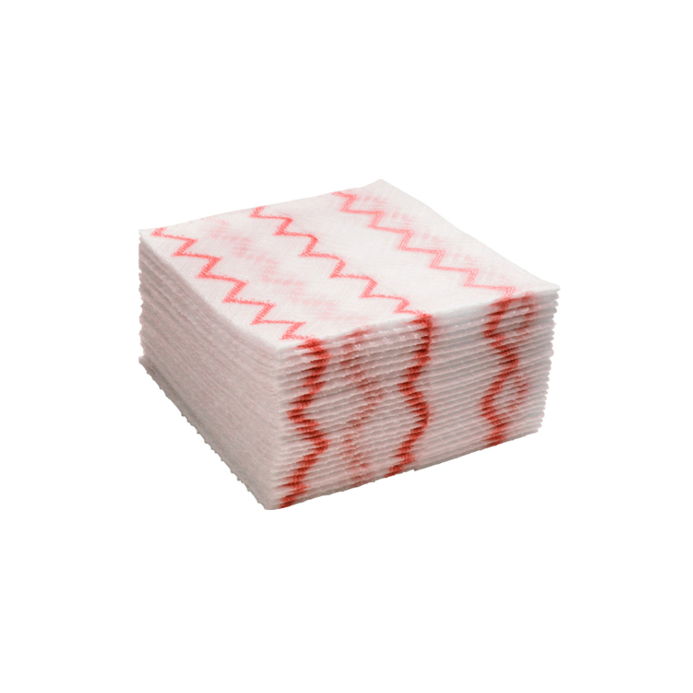 PAÑO DE MICROFIBRA DESECHABLE HYGEN™ROJO