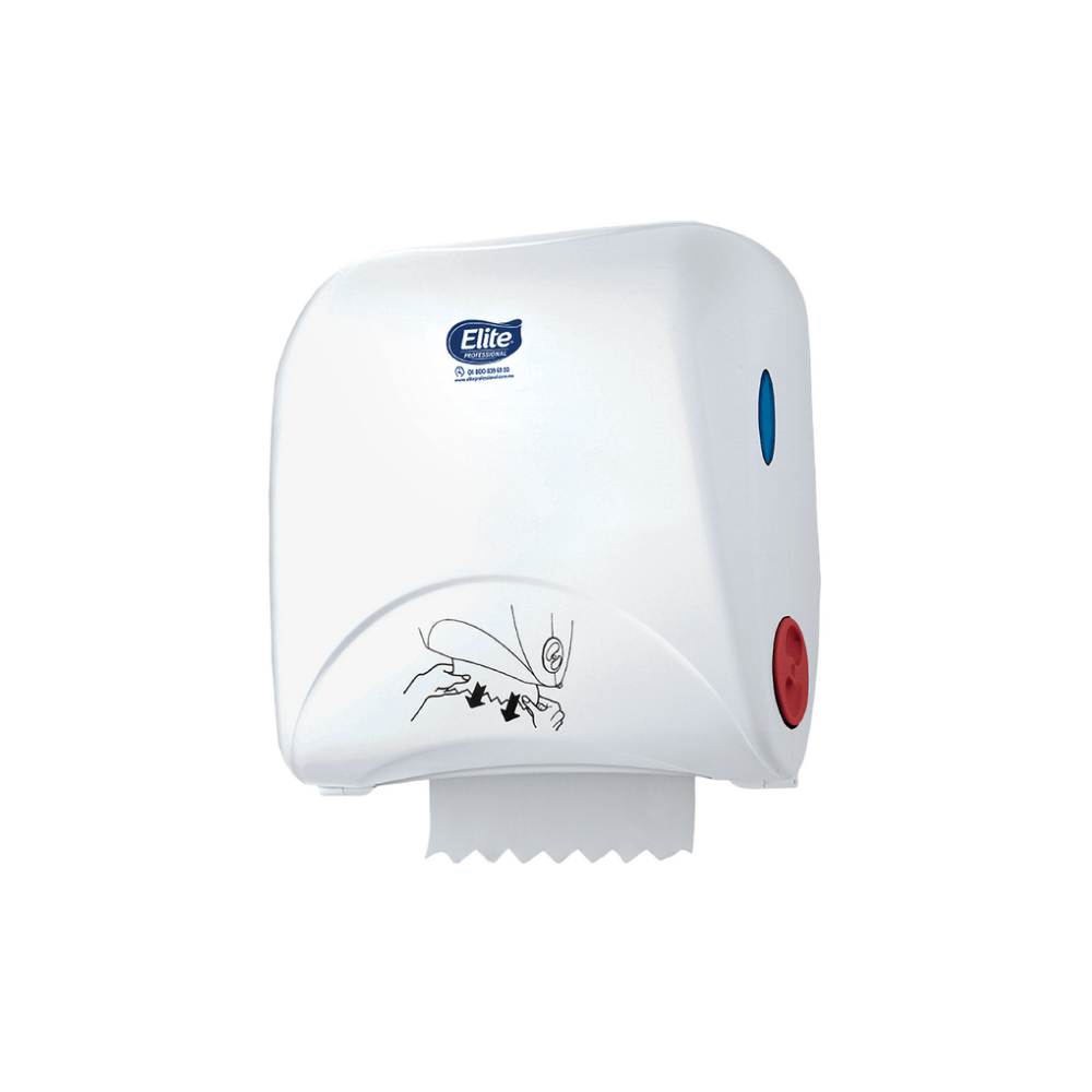 Disp. toalla rollo autocut slim 24cm ancho blanco