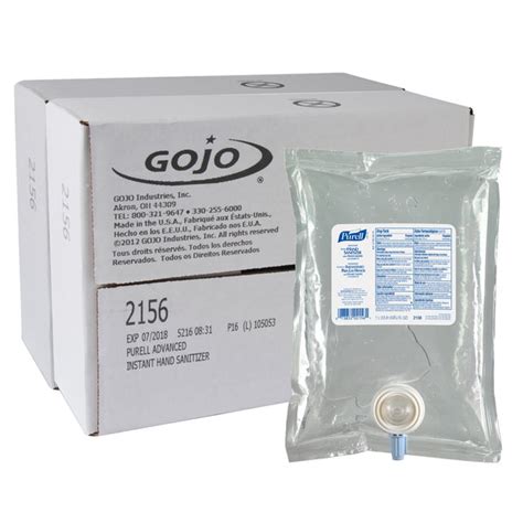 Caja Gel Antibacterial Purell Advanced NXT, 8 Pzs, 1 Litro