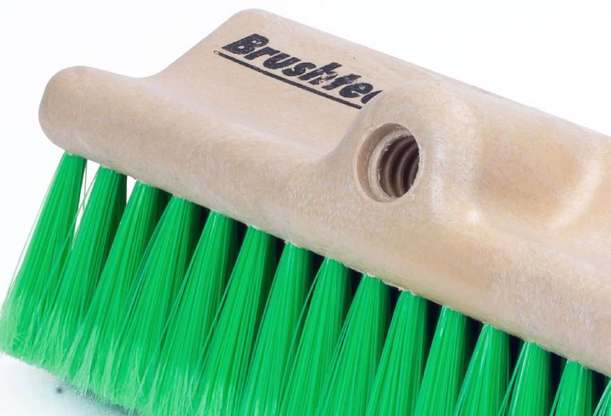 Cepillo Bi-Level para lavar autos en nylon, verde