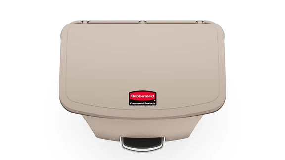 Contenedor Slim Jim de pedal Rubbermaid 90 lt. beige
