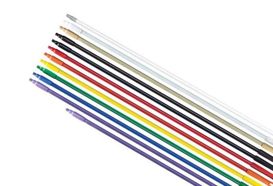 Bastón de fibra de vidrio de 1.20 m./1.50 m. Castor 1", punta plástica