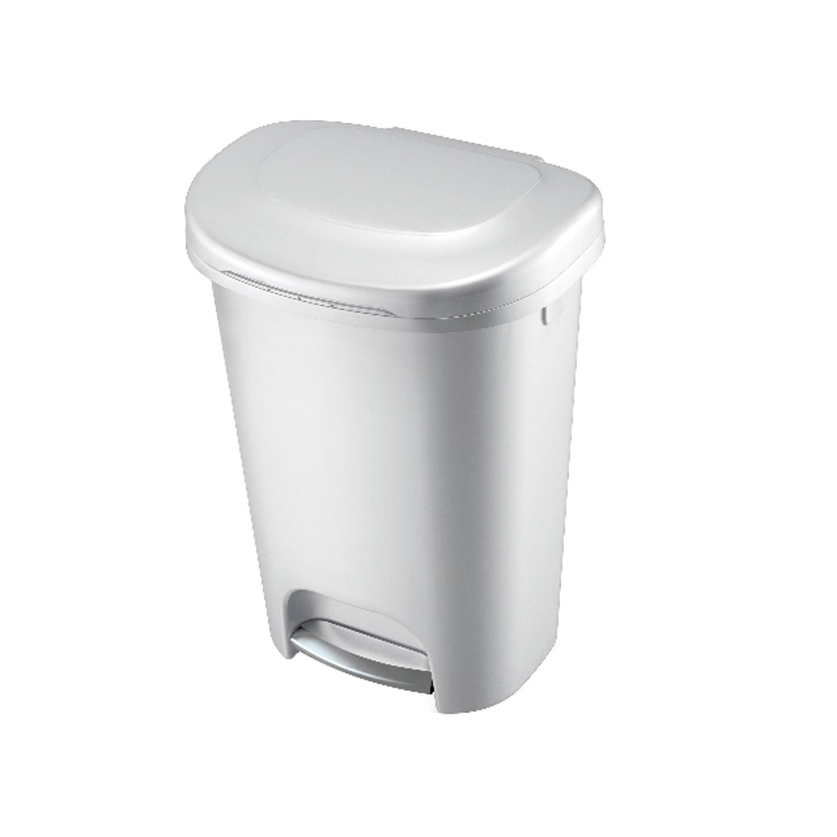 Papelera Blanca de Pedal en Acero Rubbermaid Capacidad 49L