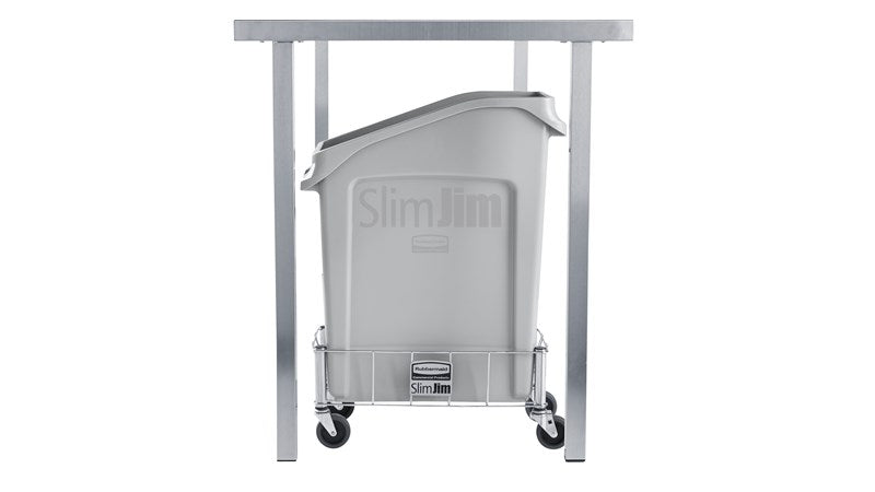 CONTENEDOR BOTE DE BASURA SLIM JIM® BAJO EL ESCRITORIO, 13 GAL