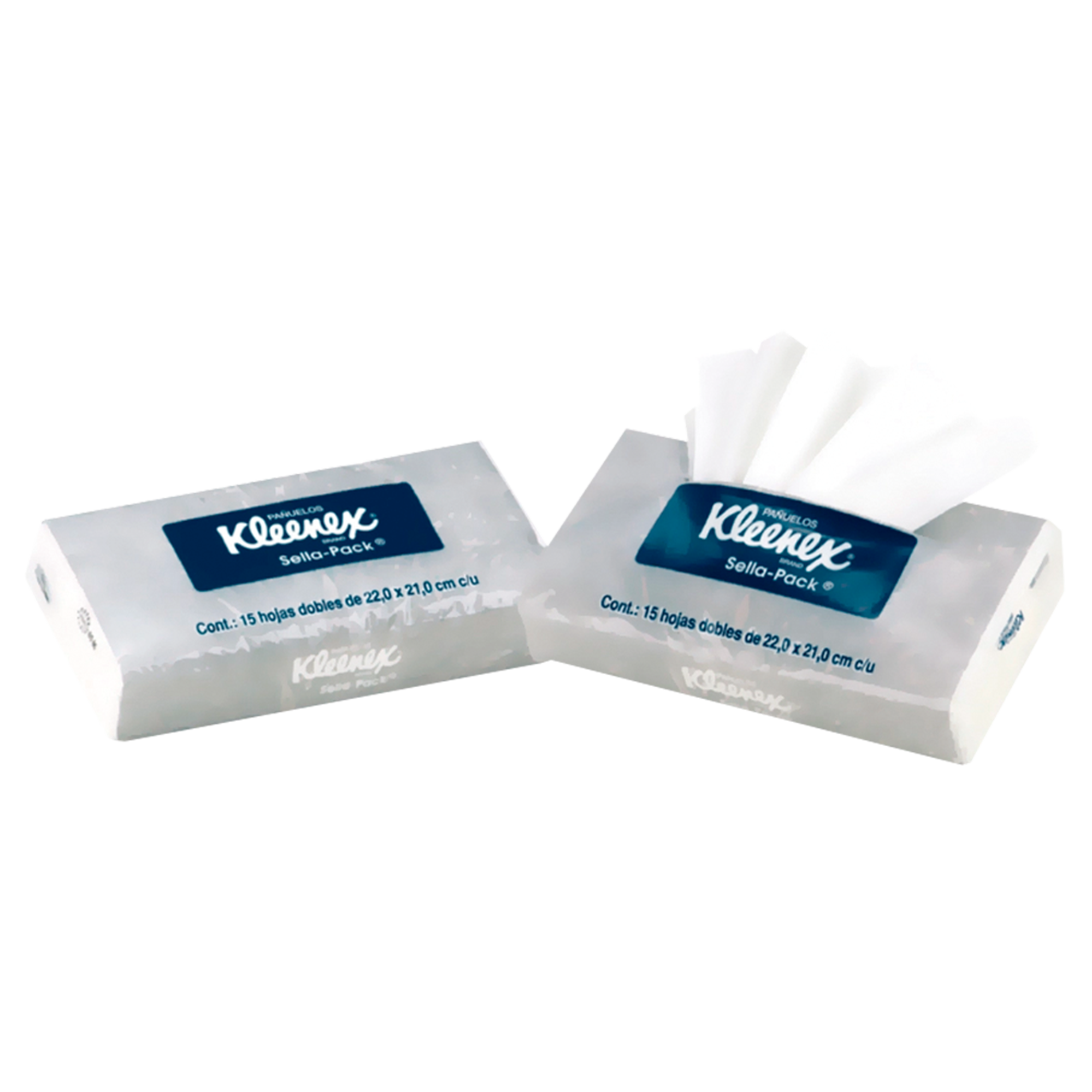 Pañuelo Facial Kleenex Sellapack 15 hjs x 192 C Blanco