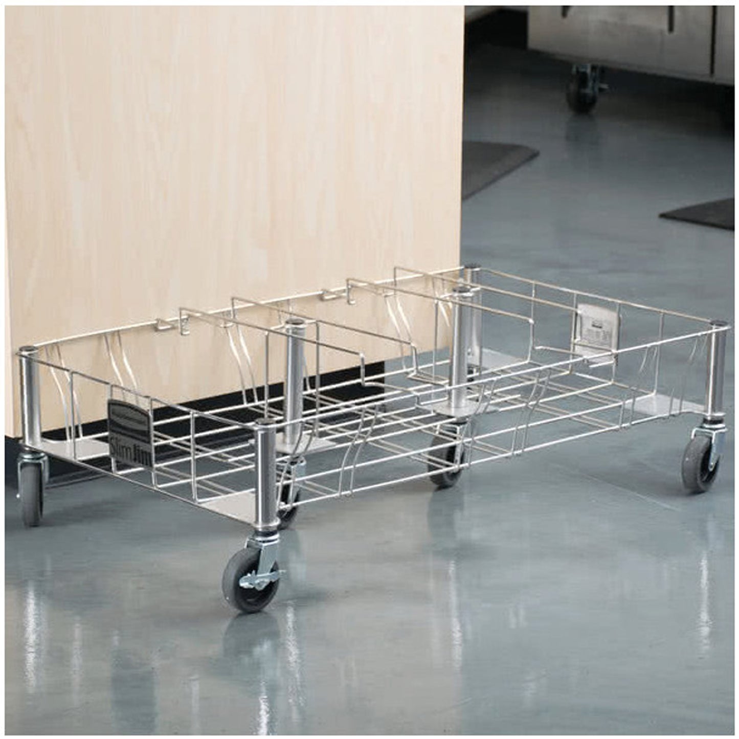 Plataforma con Ruedas Acero Inoxidable para Contenedor Slim Jim 136.1 kg