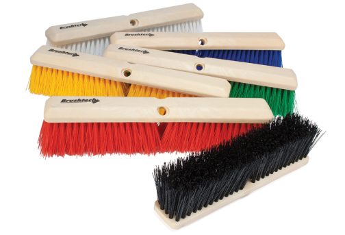 Cepillo p/pisos block plástico de 14"/18"/24" en Polipropileno VARIOS COLORES