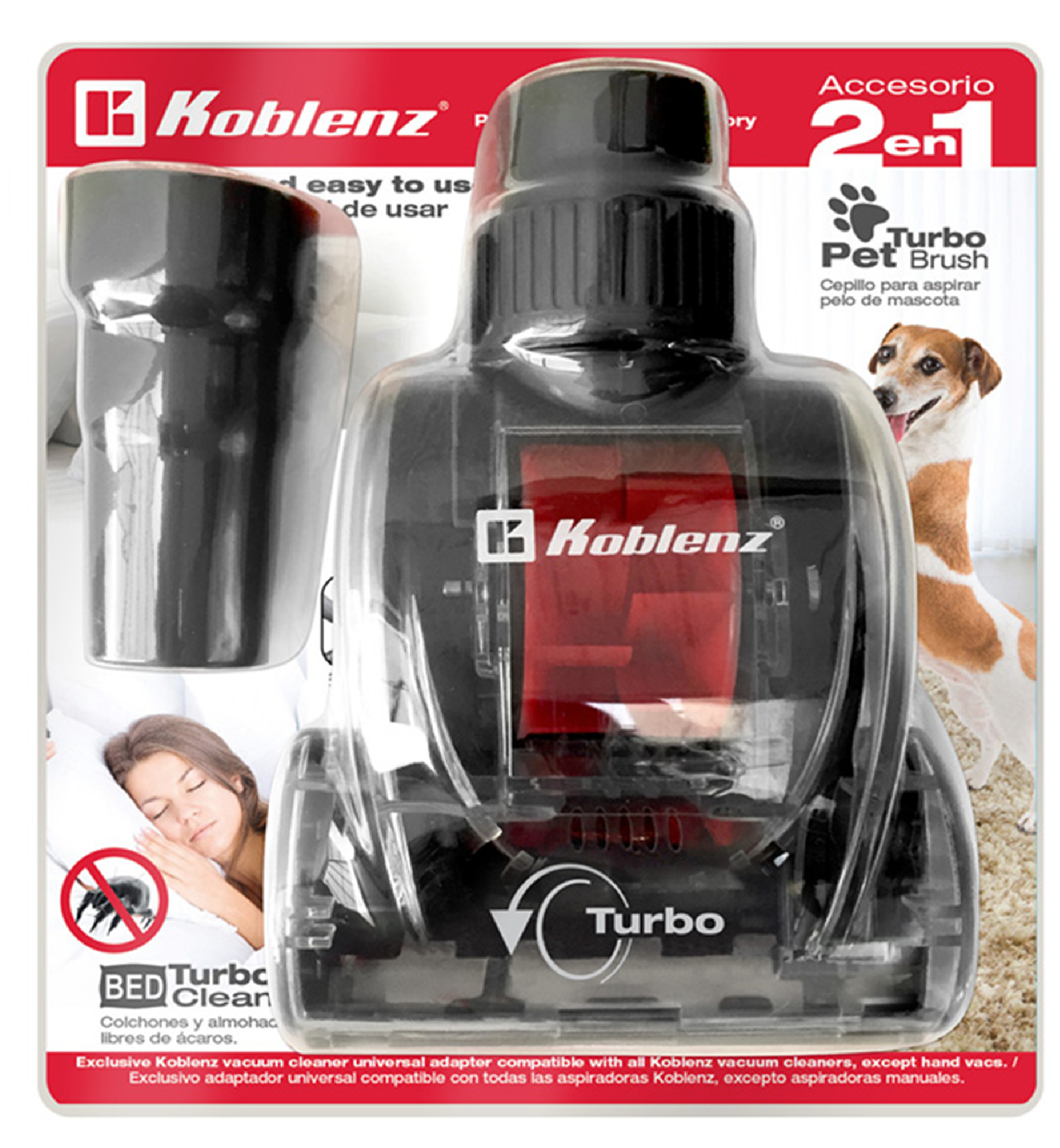 Boquilla Para Aspiadora Koblenz® P/ Quitar Pelos De Mascota