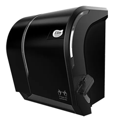 Despachador de toalla en rollo Elite con palanca, negro
