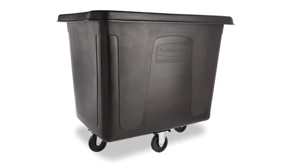 Carro cúbico 500 lts. Rubbermaid cap. 226 kg. negro