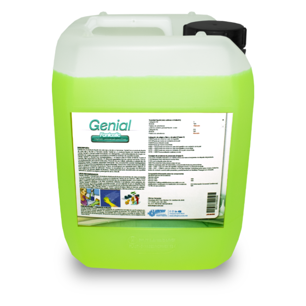 Genial Fantastic Lima Limon Limpro pisos de 5 Litros