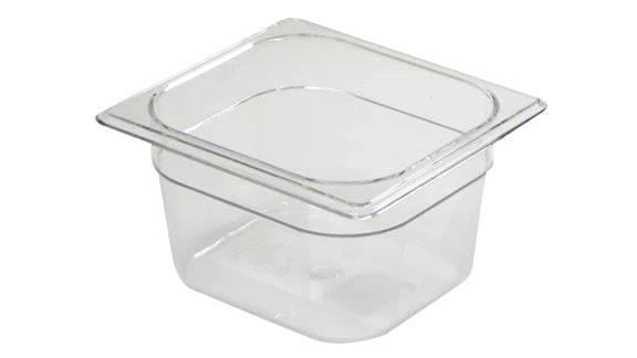 Bandeja de alimentos fríos Rubbermaid transparente