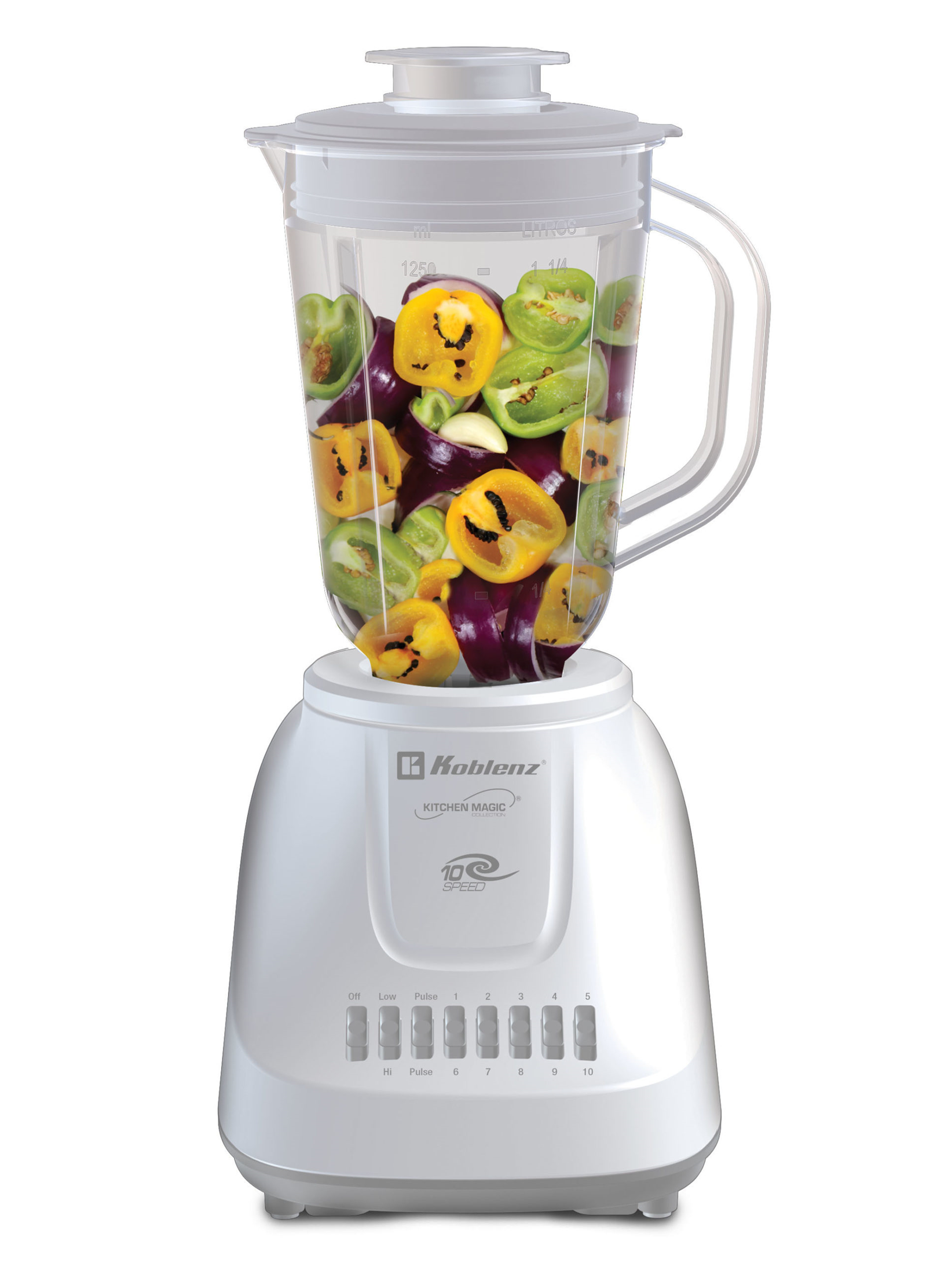 Licuadora Koblenz 10 Velocidades 2 Pulsos Vaso 1.250 L