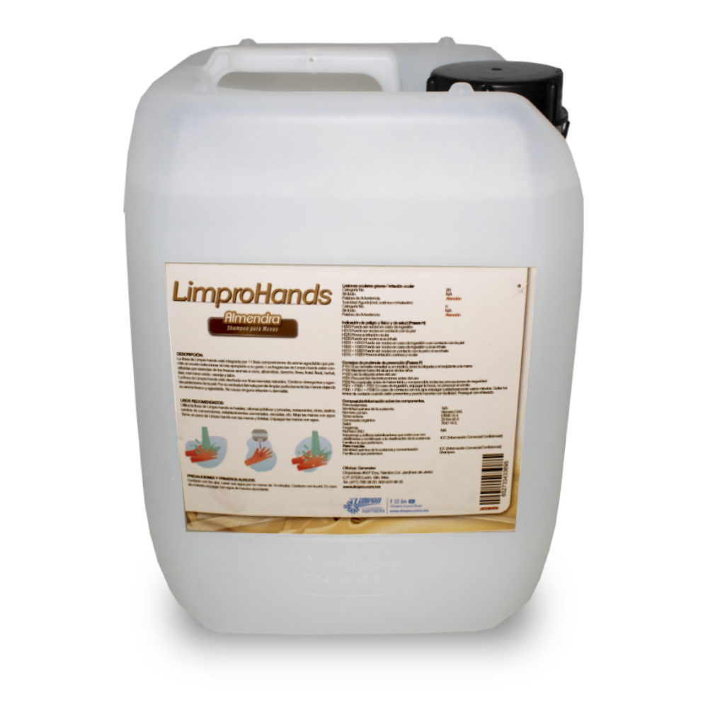 Shampoo para manos Limpro Hands Almendras 5 Litros