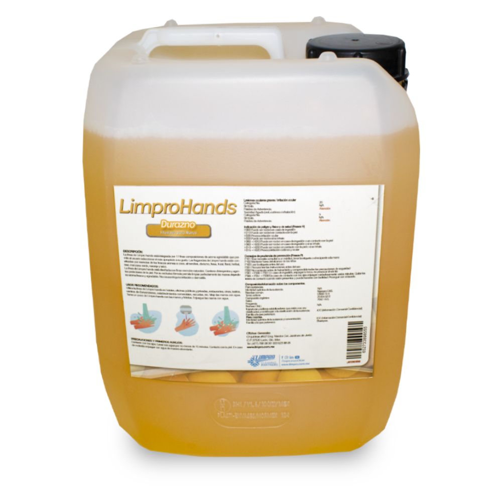 Shampoo para manos Limpro Hands Durazno 5 Litros