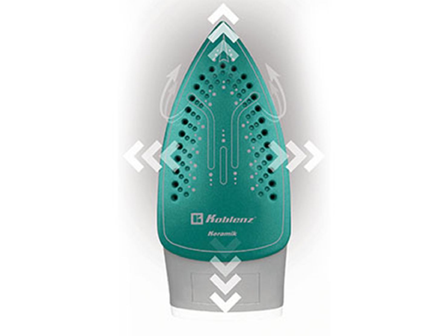 Plancha Secure Keramik Koblenz®, 1200 Watts, Tanque 220 Ml