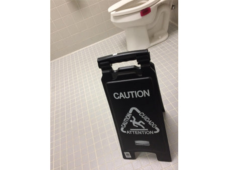 SEÑAL PARA PISO EXECUTIVE "CUIDADO" VARIOS IDIOMAS, 2 CARAS