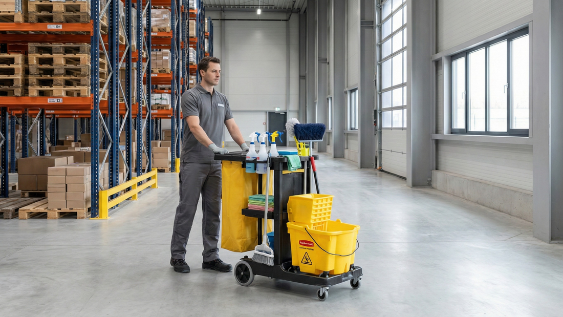 Optimiza tus rutas de limpieza con la línea profesional Rubbermaid