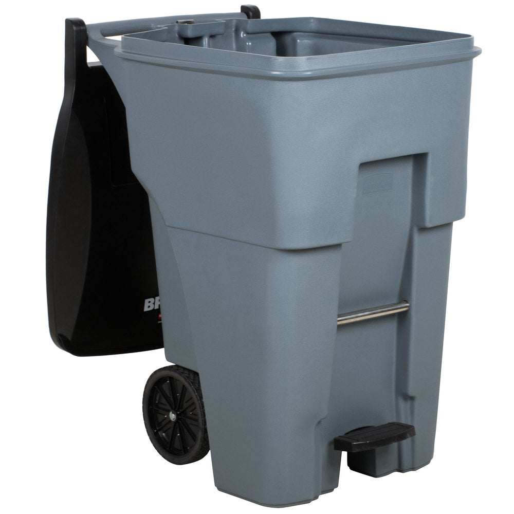 Contenedor Brute Step On Rollout Rubbermaid 95 gal, gris