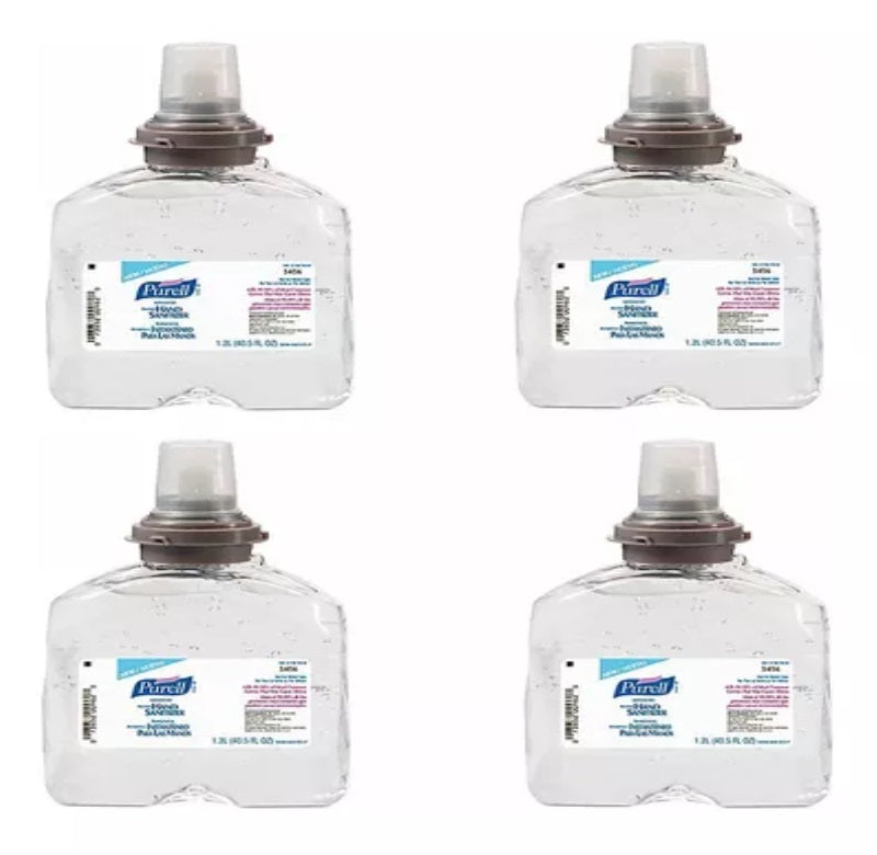 Caja Gel Sanitizante Purell P/dispensador TFX, 4 Pzs, 1.2 L