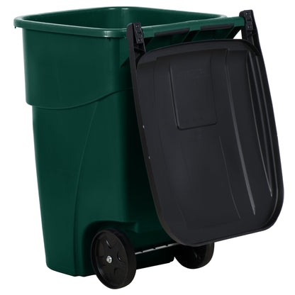 Contenedor con tapa Brute Rollout Rubbermaid verde, 189.3 lt
