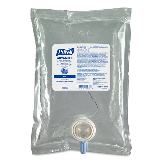 Caja Gel Antibacterial Purell Advanced NXT, 8 Pzs, 1 Litro