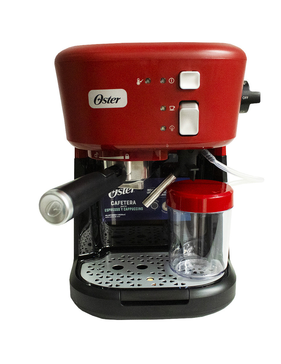 Cafetera Prima Latte Jr Oster Rojo Con Negro