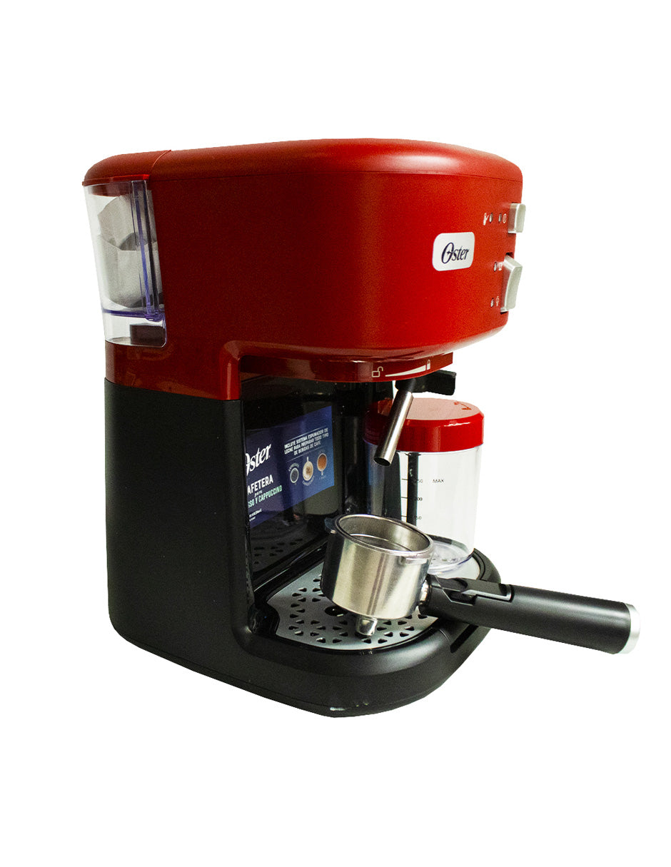 Cafetera Prima Latte Jr Oster Rojo Con Negro