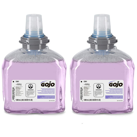 Caja Jabón Premium En Espuma Gojo Tfx P/ Manos, 2 Pzs, 1.2 L