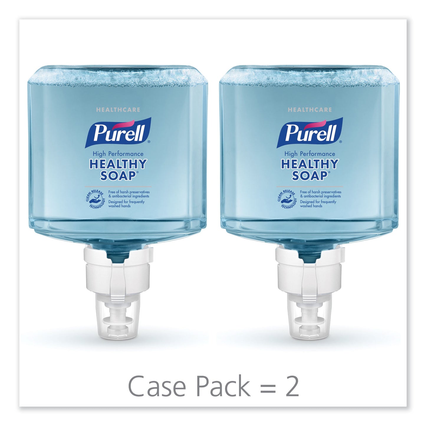 Caja Jabón Healthy Soap Purell Es 4, 2 Piezas, 1.2 L c/u