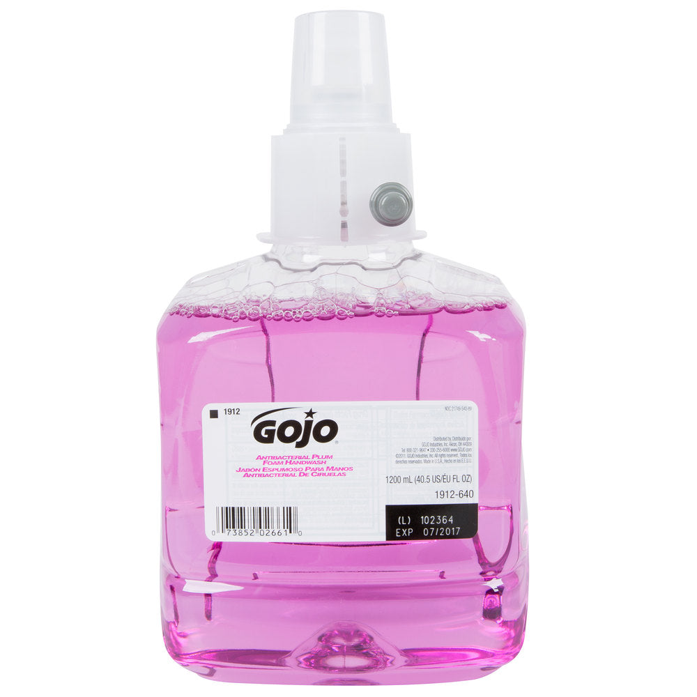 Caja Jabón Antibacterial En Espuma P/manos Gojo, 2 Pzs, 1.2L