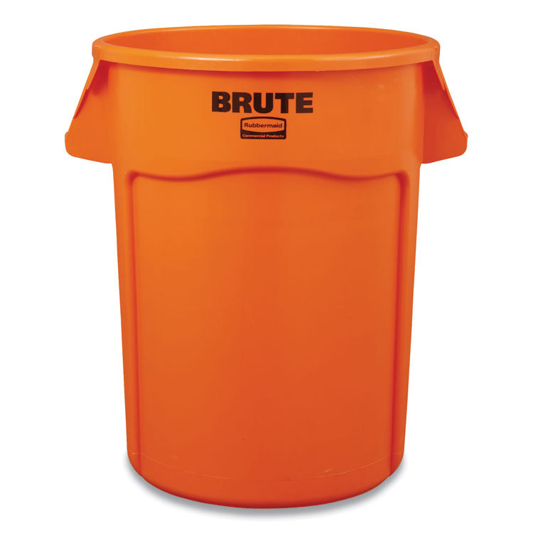 Contenedor Brute Rubber alta visibilidad ventilado,121 lt. naranja