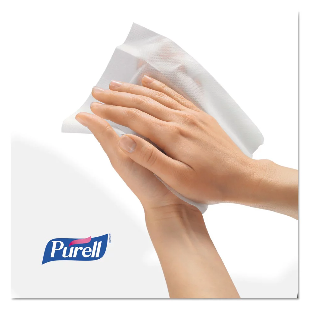 Caja Toallitas Desinfectantes Algodón P/manos Purell 1000 Pz