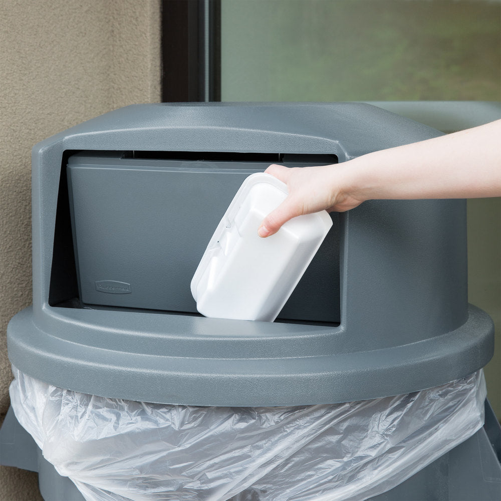 Tapa domo para contenedor Brute de 166 lts. Rubbermaid gris