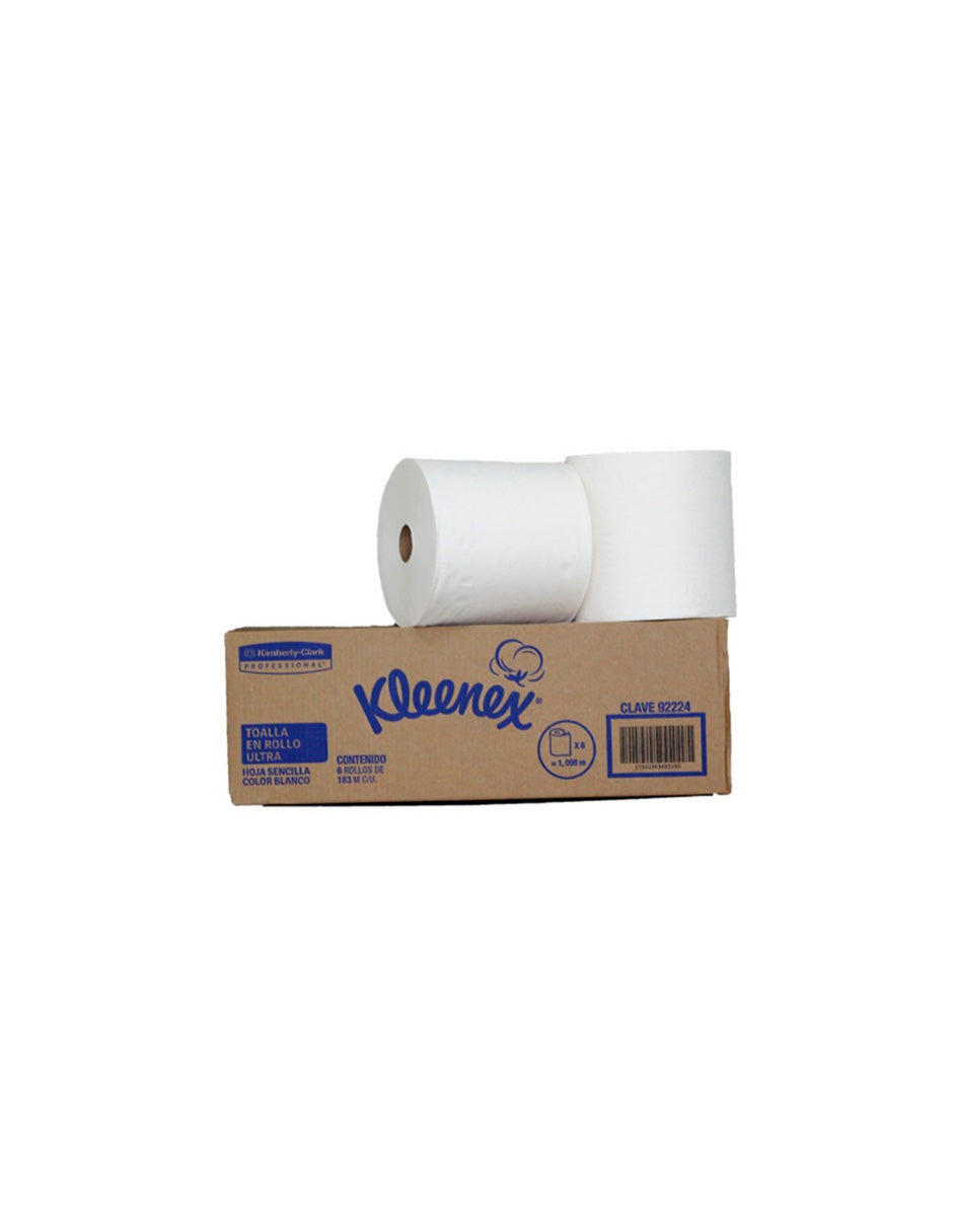Toalla en Rollo Kleenex Ultra 183 mts Caja con 6 Rollos