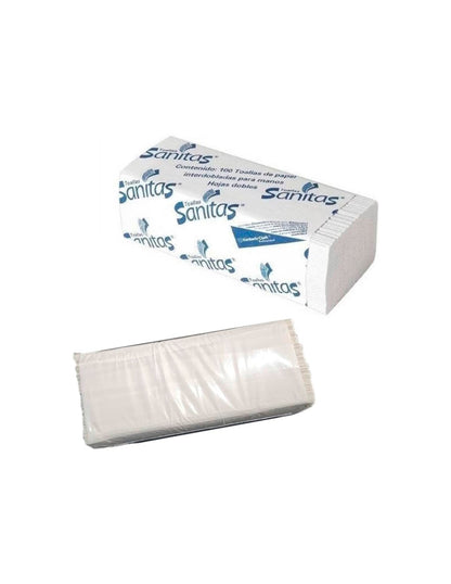 Toalla Interdoblada Sanitas 100 hjs 20 Paq