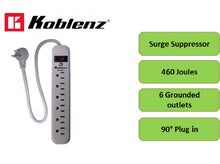 Multicontacto Koblenz® 6 Contactos, 460 Joules, Cable 45cm